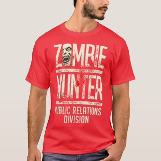 T-shirt Zombie Hunter Drôle Halloween Horreur Relati Publi