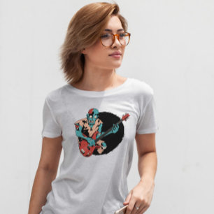 T-shirt Zombie Lecteur de basse musicien