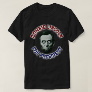 T-shirt Zombie Lincoln à la présidence - Anti Trump Hillar