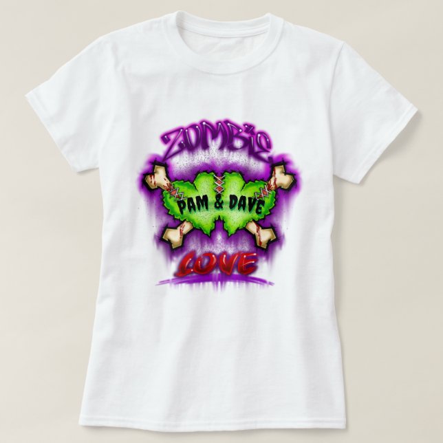T-shirt Zombie Love (Design devant)