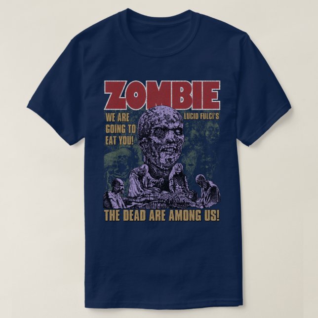 T-shirt Zombie Lucio Fulci Horreur italienne (Design devant)