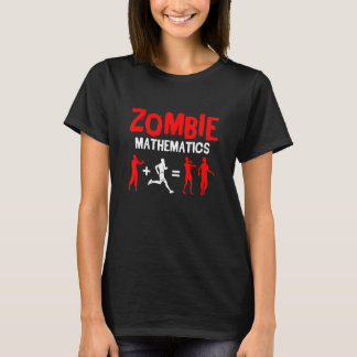 T-shirt Zombie Mathématiques Halloween Partie Trump Ou Tre