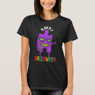 T-shirt Zombie Morceau de Puzzle Autisme Halloween