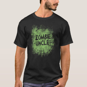 T-shirt Zombie oncle cool lazy halloween costume zombies f