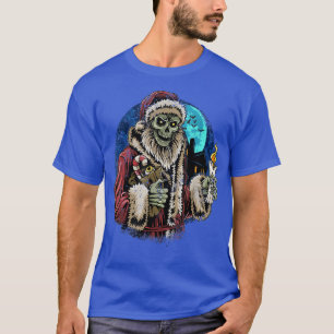 T-shirt Zombie Père Noël drôle Sarcastique mauvais Noël 