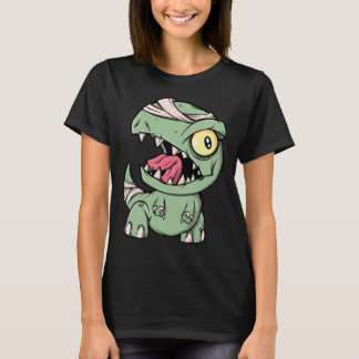 T-shirt Zombie Rex Dinosaur Pour Les Garçons Maman Hallowe