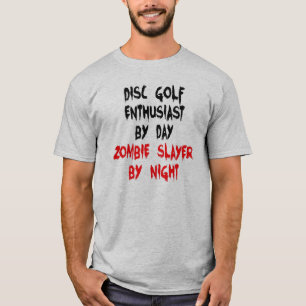 T-shirt Zombie Slayer Disque Golf passionné