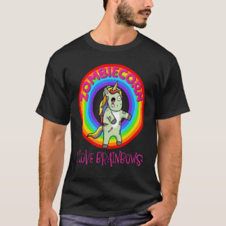 T-shirt Zombie Unicorn Zombiecorn Halloween Rainbow