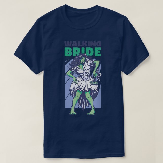 T-shirt Zombie Walkingbride (Design devant)