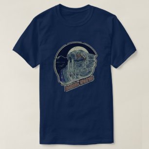 T-shirt Zombie Walrus Original Rétro Retro Revêtu