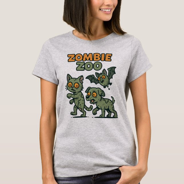T-shirt ZOMBIE ZOO Morte morte (Devant)