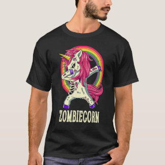 T-shirt Zombiecorn Zombie Licorne Dabant Danse Halloween