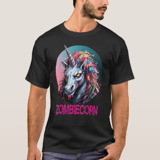 T-shirt Zombiecorn Zombie Unicorn I Love Brainbows Punk Ha