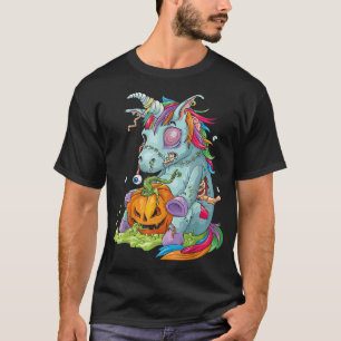 T-shirt Zombiecorne Zombie Unicorne Halloween Costume Pump