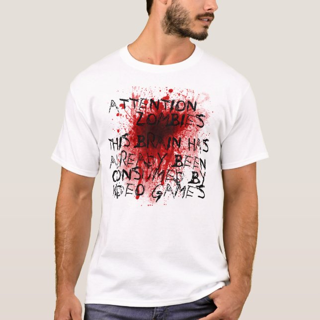 T-shirt Zombies d'attention (Devant)
