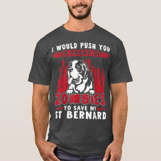 T-shirt Zombies Pour Sauver Mon Chien D'Halloween Saint Be