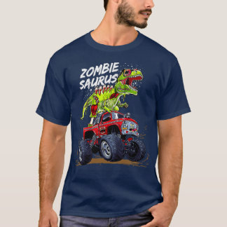 T-shirt Zombiesaurus Dinosaurrex équitation