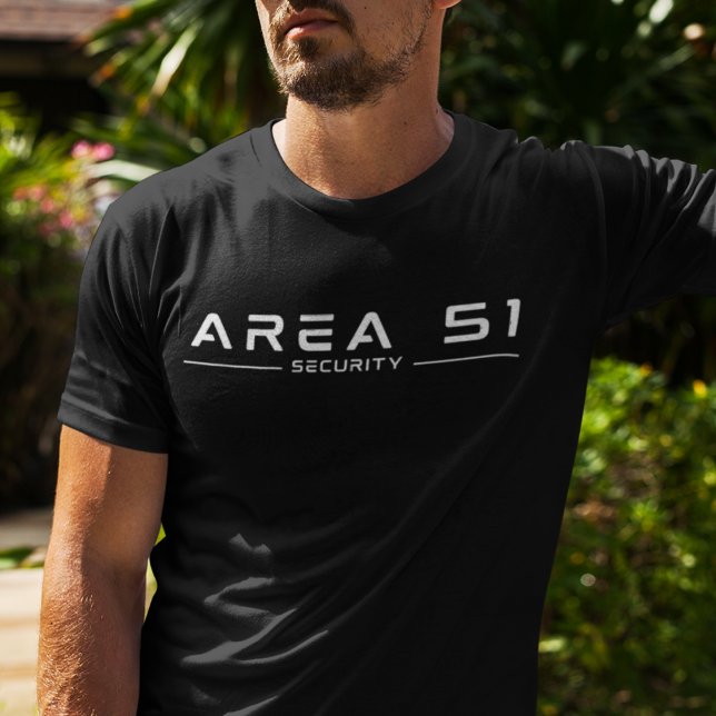 T-shirt Zone 51 Alien de sécurité OVNI extra-terrestre (Créateur téléchargé)