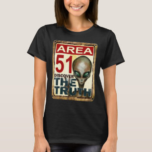 T-shirt Zone 51 Découvrez Les Extraterres Aliens de l'espa