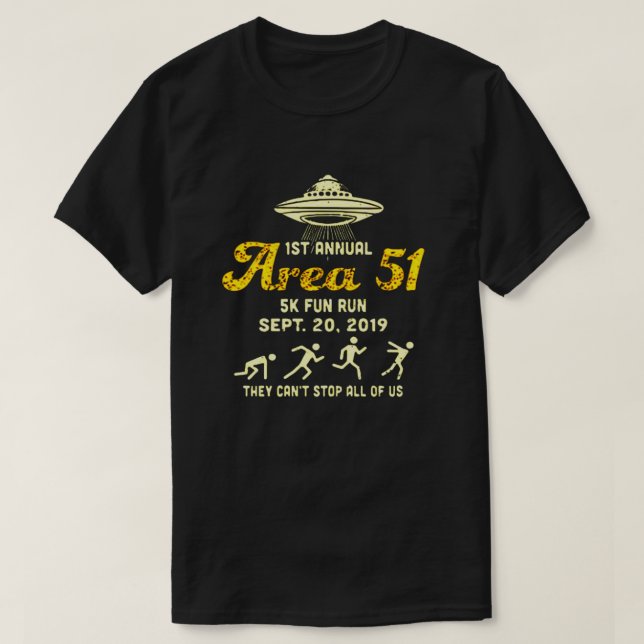 T-shirt Zone 51 Fun Run (Design devant)