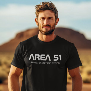 T-shirt Zone 51 Ingénierie inverse Alien OVNI Paranormal T