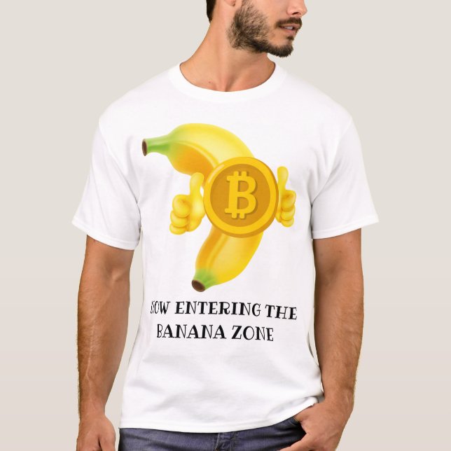 T-shirt Zone bananière Bitcoin (Devant)