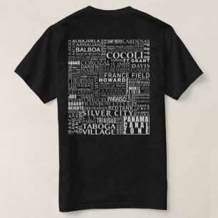 T-shirt Zone de canal de Panama Chaque emplacement