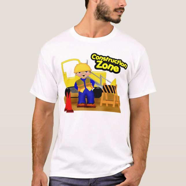 T-shirt Zone de construction (Devant)