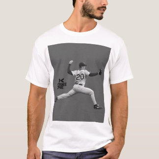 T-shirt Zone de frappe Silhouette de lanceur de baseball –