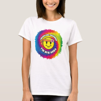 T-shirt Zone de serre-tête tie-dye groovy visage souriant