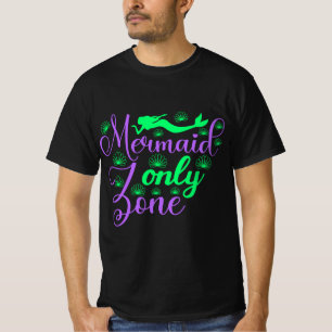 T-shirt Zone de sirène seulement dans Neon Green et Purple