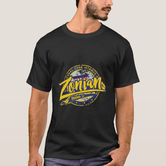 T-shirt Zone du canal de Panama Zonien Cz (Devant)
