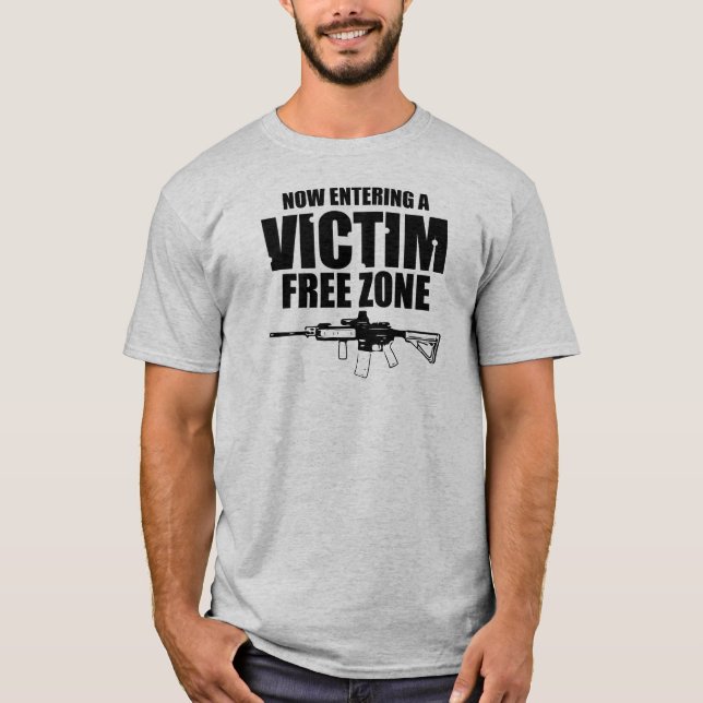 T-shirt Zone franche AR15 de victime (Devant)
