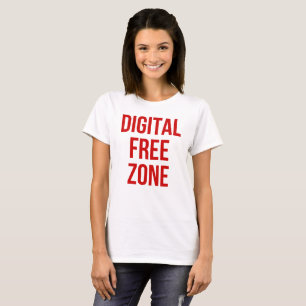 T-shirt Zone libre numérique - Déclaration sur les médias 