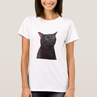 T-shirt Zoned Out Chat, Black Cat Zoned Out Mème
