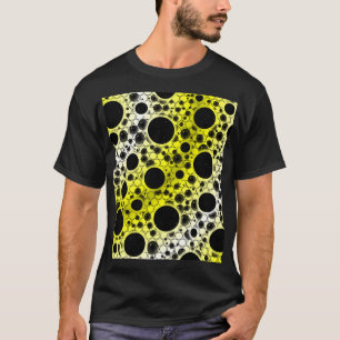 T-shirt Zones de bulles spatiales - Blanc/Jaune