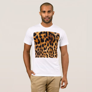 T-shirt Zones léopard Brown noir Animal sauvage Art