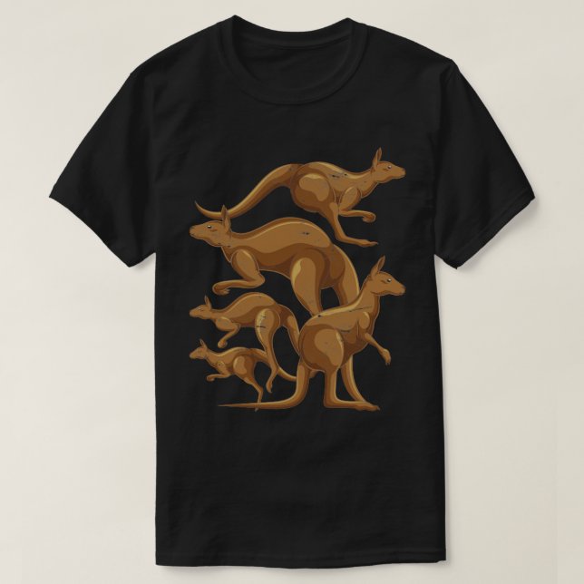 T-shirt Zoo Amoureux des animaux Australie Marsupial Kanga (Design devant)