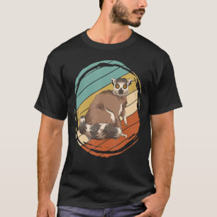 T-shirt Zoo Amoureux des animaux Monkey Madagascar Retro L