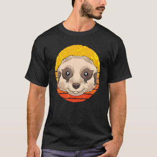 T-shirt Zoo Animal Africa Safari Retro Meerkat