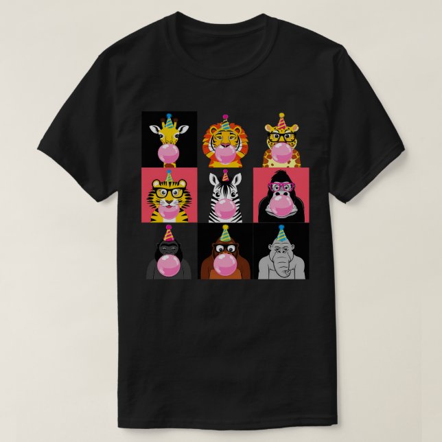 T-shirt Zoo Animaux Faune Fête Anniversaire Zoo Jour Anima (Design devant)