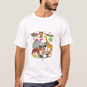 T-shirt Zoo Animaux Faune Fête d'anniversaire Zoo Day 26 A