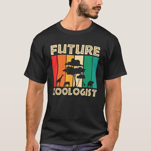 T-shirt Zoo Animaux Faune Zoologie Étudiante Zoologie de l (Devant)