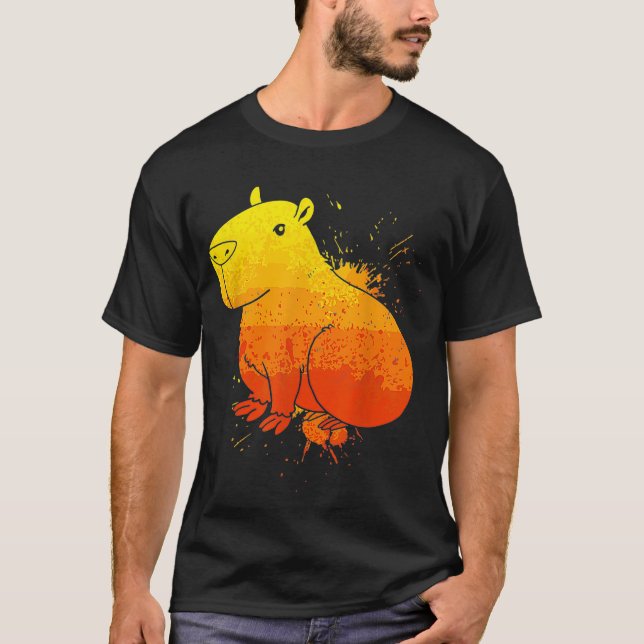 T-shirt Zoo Animaux Rodent Capybara (Devant)