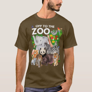 T-shirt Zoo Animaux Safari Party Une Journée Au Zoo Safari