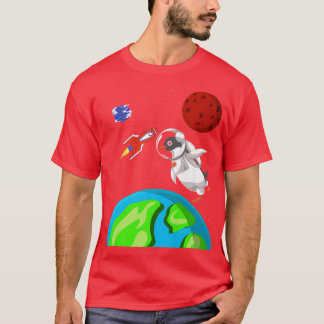 T-shirt Zoo Antarctique Animal Espace extra-atmosphérique 