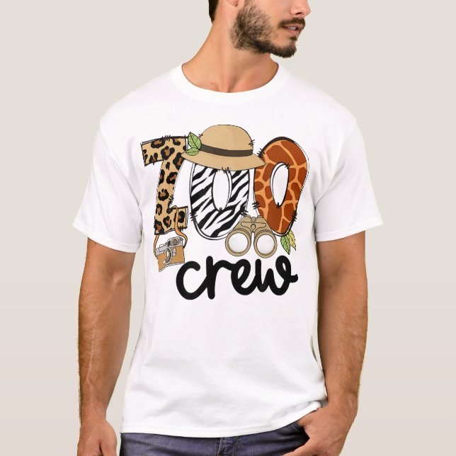 T-shirt Zoo Crew Leonard Safari Animal Kingdom Zoo Keeper (Devant)