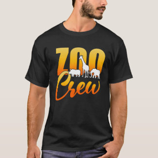 T-shirt Zoo Crew Parc animal Zoologique Jardin Menagerie