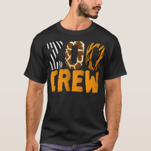 T-shirt Zoo Crew Zookeeper Safari Faune Costume animal