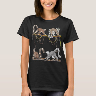 T-shirt Zoo de singe de Sifakas Amoureux des animaux Madag